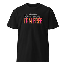 Load image into Gallery viewer, Because He Lives 2024 I am Free Unisex Premium Tee