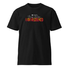 Load image into Gallery viewer, Because He Lives 2024 I am Redeemed Unisex Premium Tee