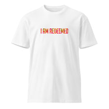 Load image into Gallery viewer, Because He Lives 2024 I am Redeemed Unisex Premium Tee